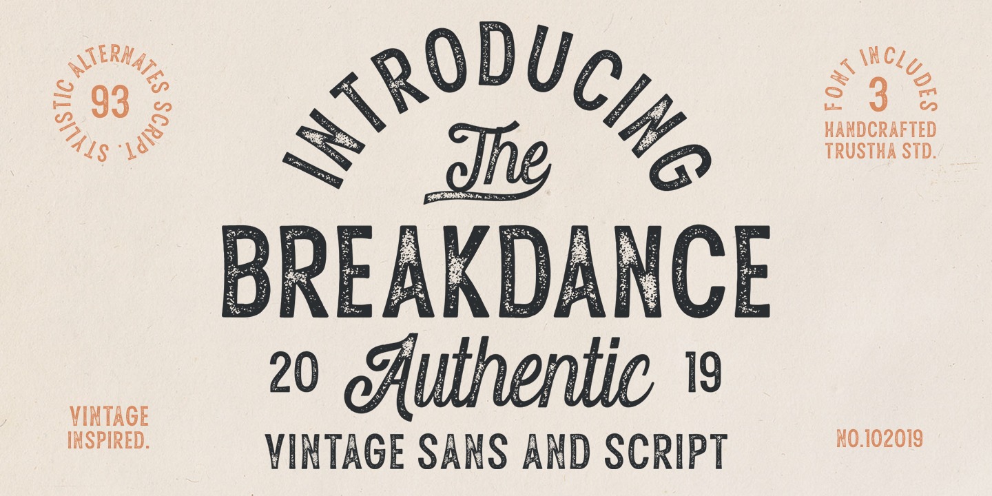 Schriftart Breakdance